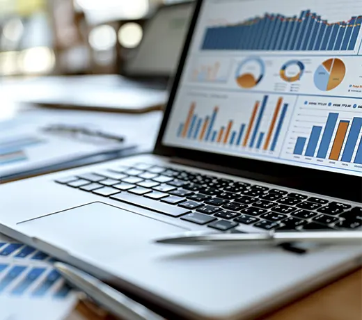 Dashboard showing progress of outsourced catch-up bookkeeping for small businesses