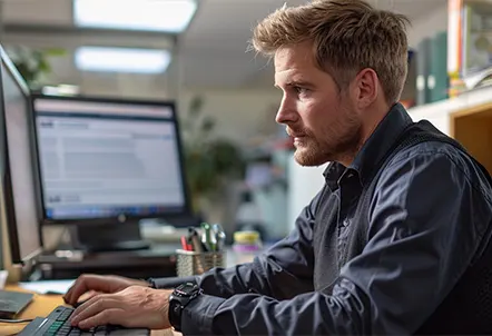 Payroll specialist managing multiple systems as part of an online payroll service for small businesses.