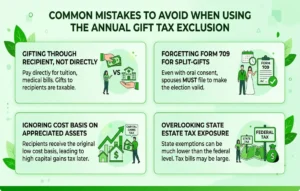 Common mistakes to avoid when using the annual gift tax exclusion